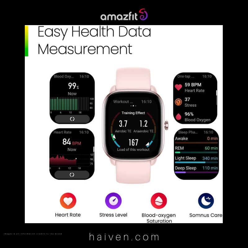 Amazfit GTS 4 Mini Smart Watch Pink
