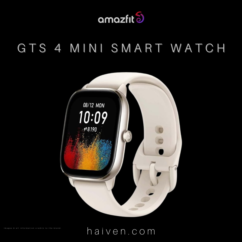 Amazfit GTS 4 Mini Smart Watch White