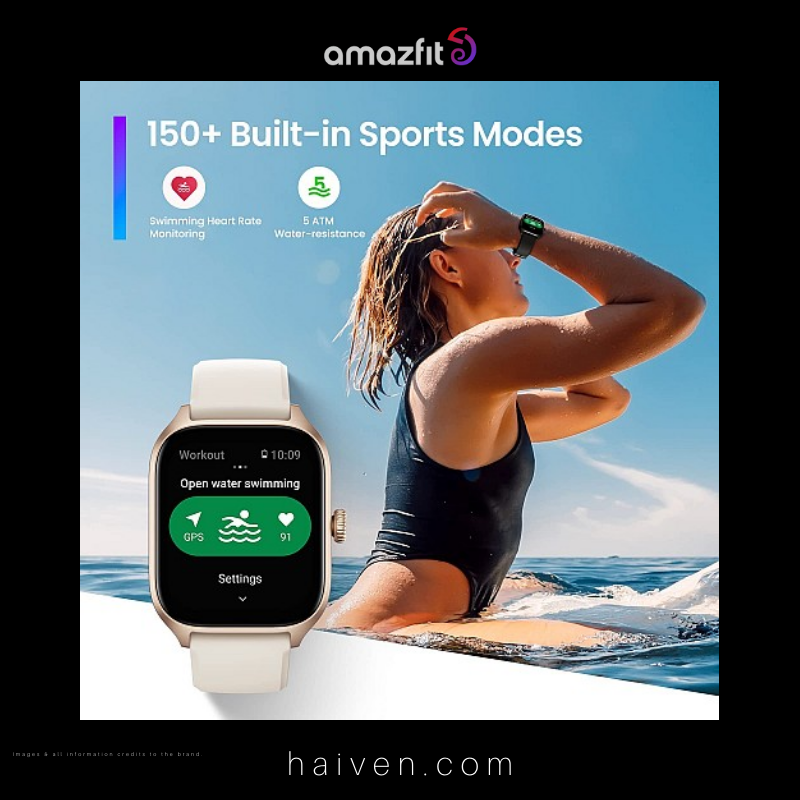 Amazfit GTS 4 Mini Smart Watch White