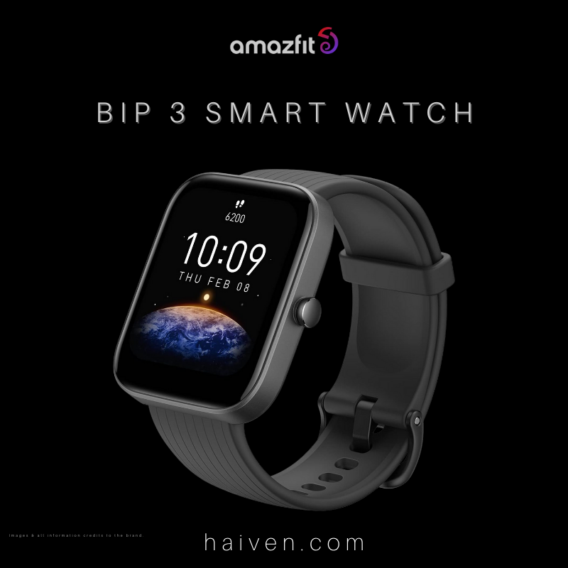 Amazfit Bip 3 Smart Watch Black