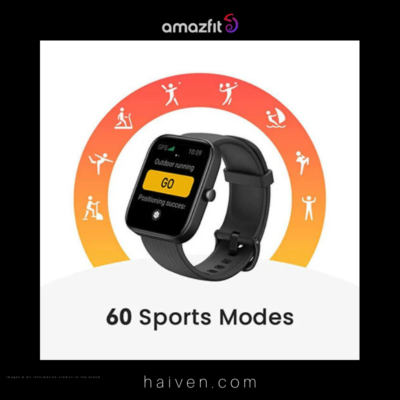Amazfit Bip 3 Smart Watch Black