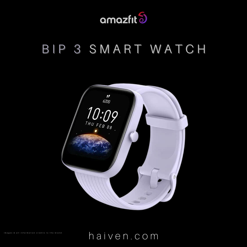 Amazfit Bip 3 Smart Watch Blue