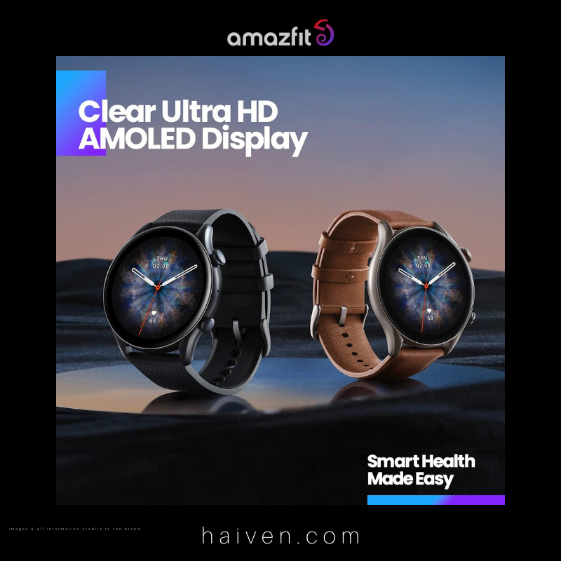 Amazfit GTR 3 Pro Smart Watch Black