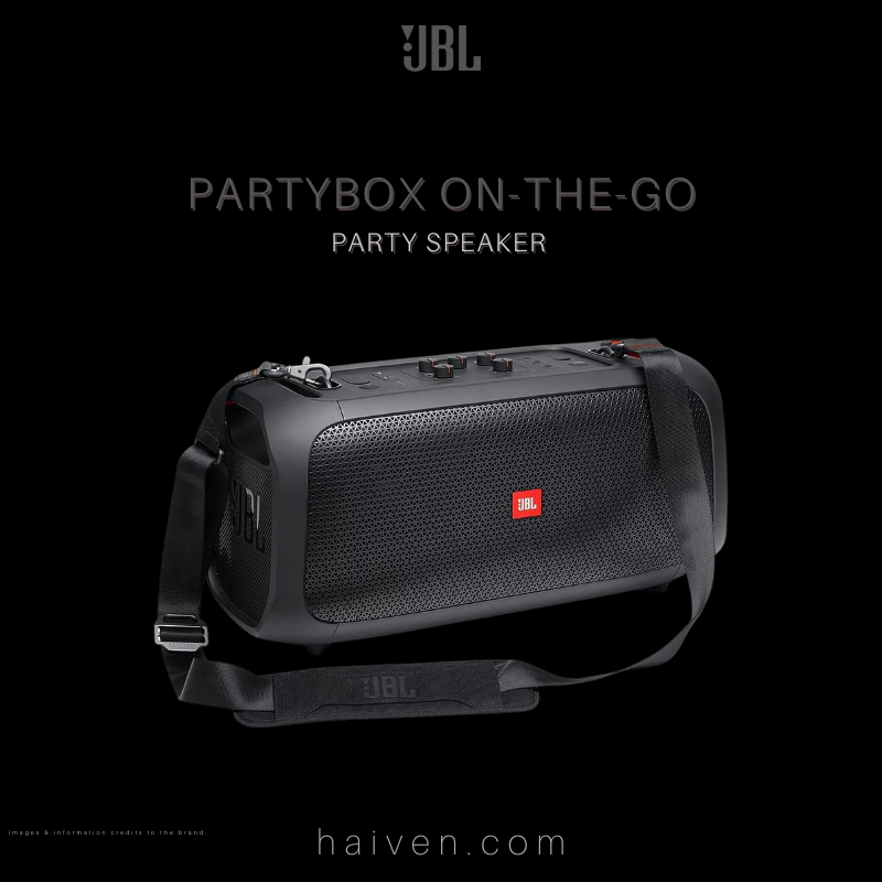 JBL PartyBox On-The-Go Portable Bluetooth Party Speaker Black
