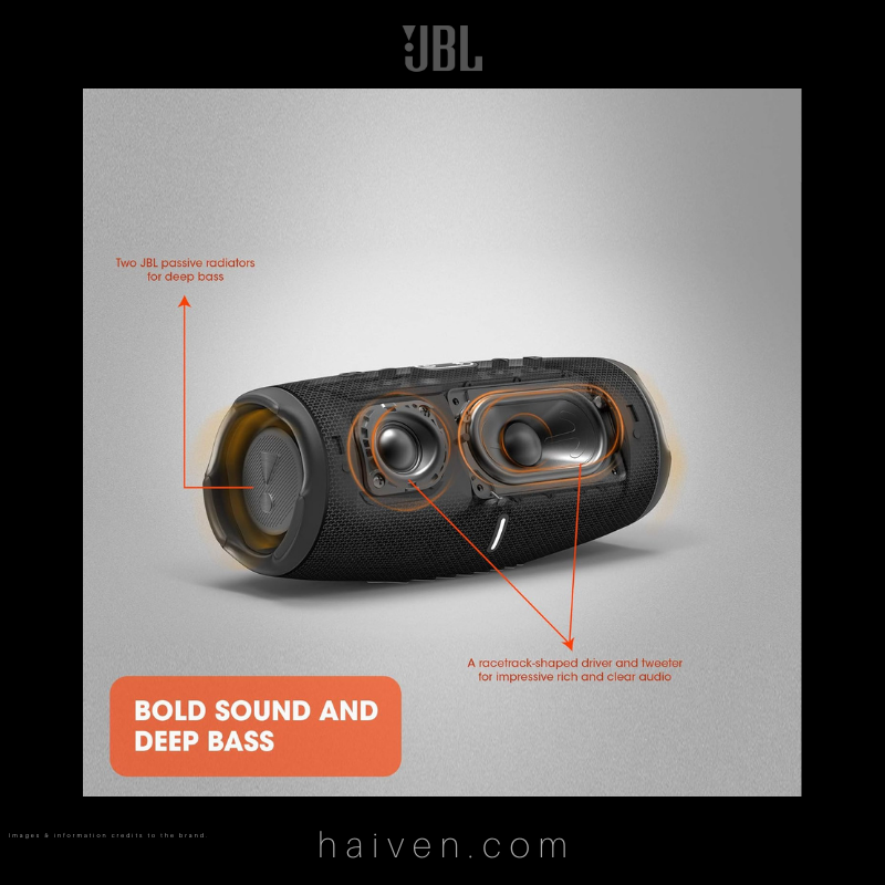 JBL Charge Splashproof Portable Bluetooth Speaker with USB Charger Black