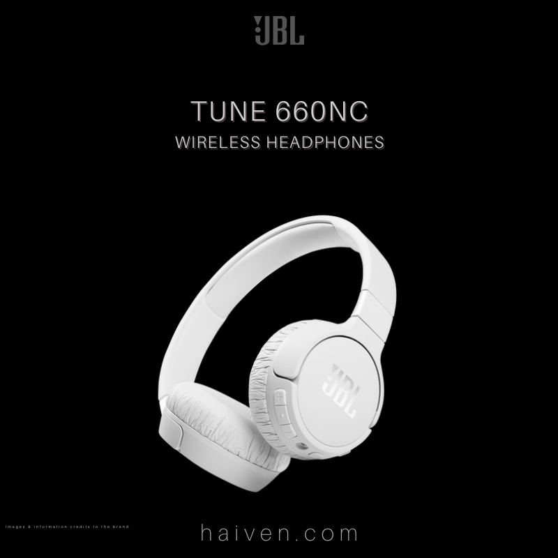 JBL T660 Noise Cancelling Wireless Headphones White