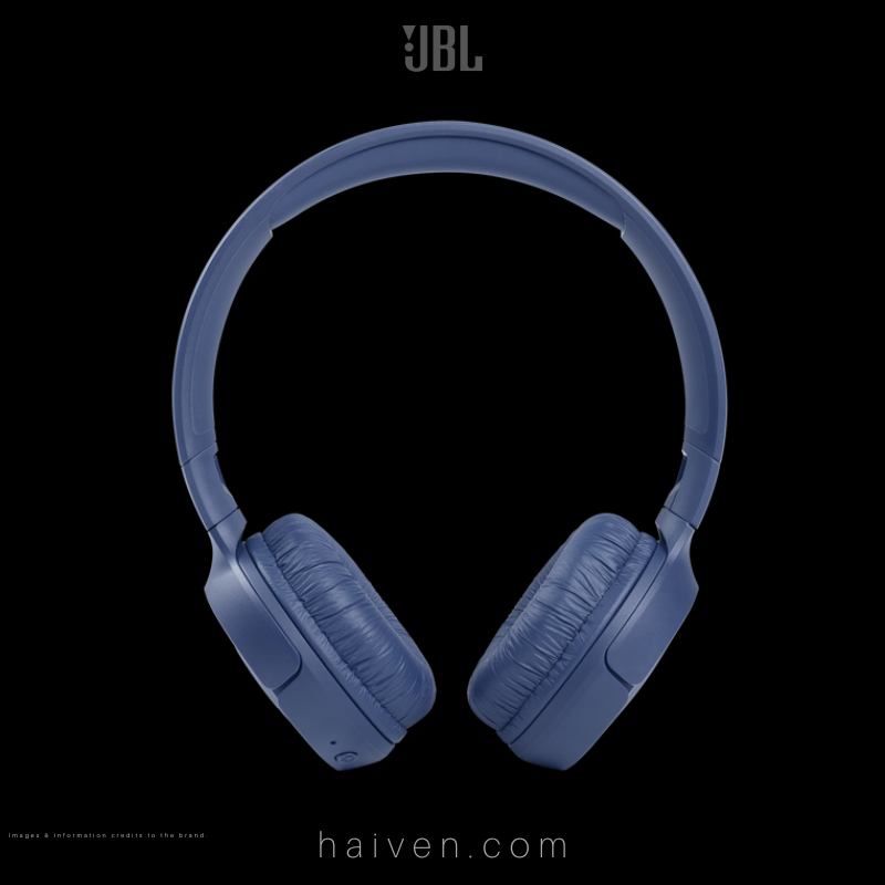 JBL T510 Wireless On-Ear Headphones with Mic Blue