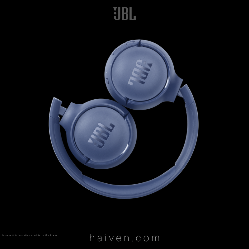 JBL T510 Wireless On-Ear Headphones with Mic Blue