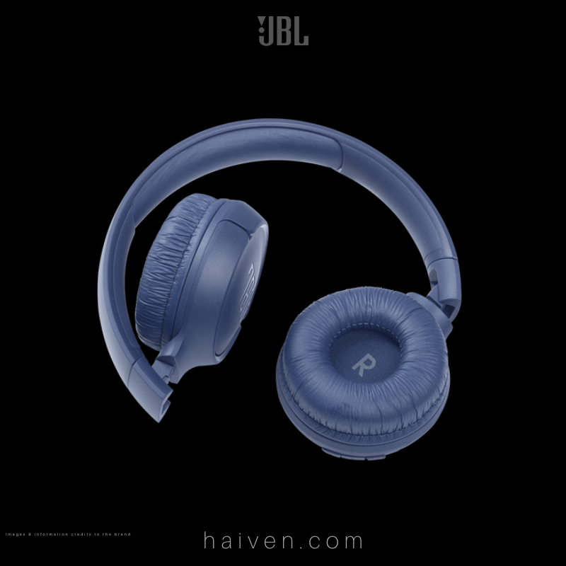 JBL T510 Wireless On-Ear Headphones with Mic Blue