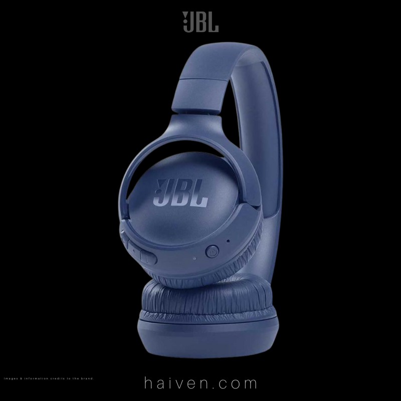 JBL T510 Wireless On-Ear Headphones with Mic Blue