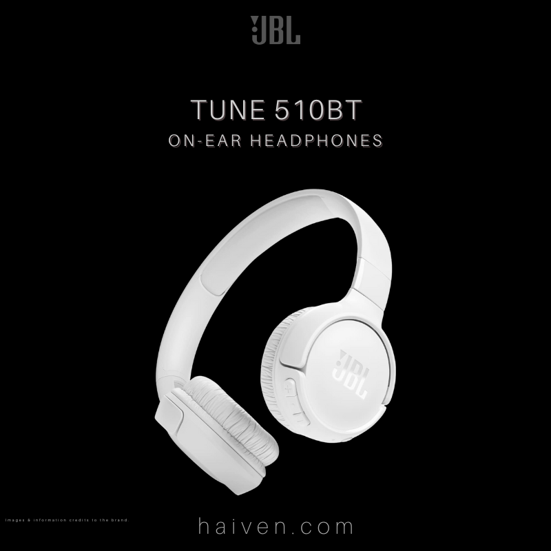 JBL T510 WIRELESS ON-EAR HEADPHONE WITH MIC White