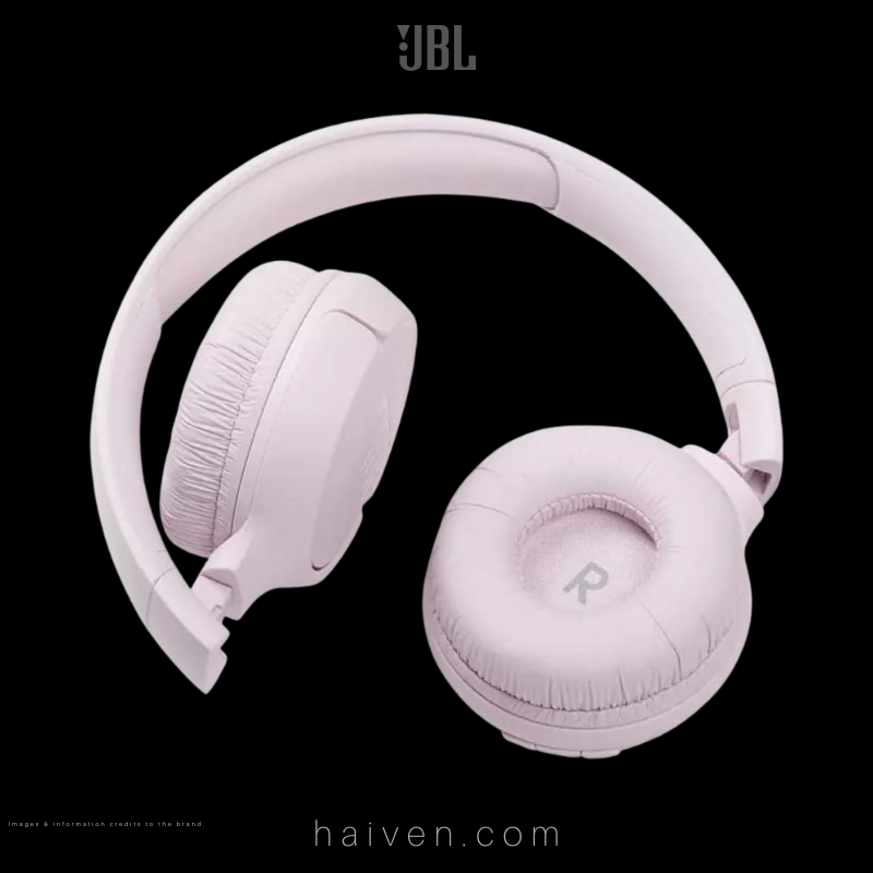 JBL T510 Wireless On-Ear Headphones with Mic Pink