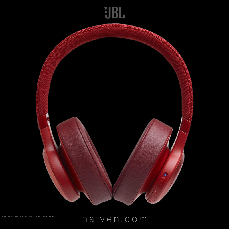 JBL Live 500BT Wireless Over-Ear Headphones Red
