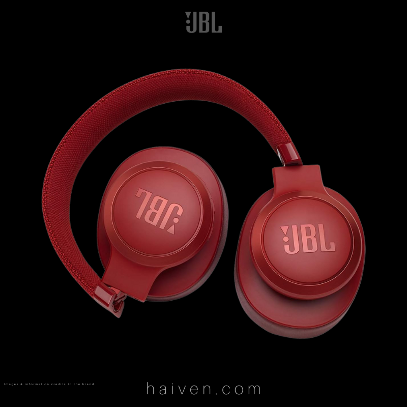 JBL Live 500BT Wireless Over-Ear Headphones Red