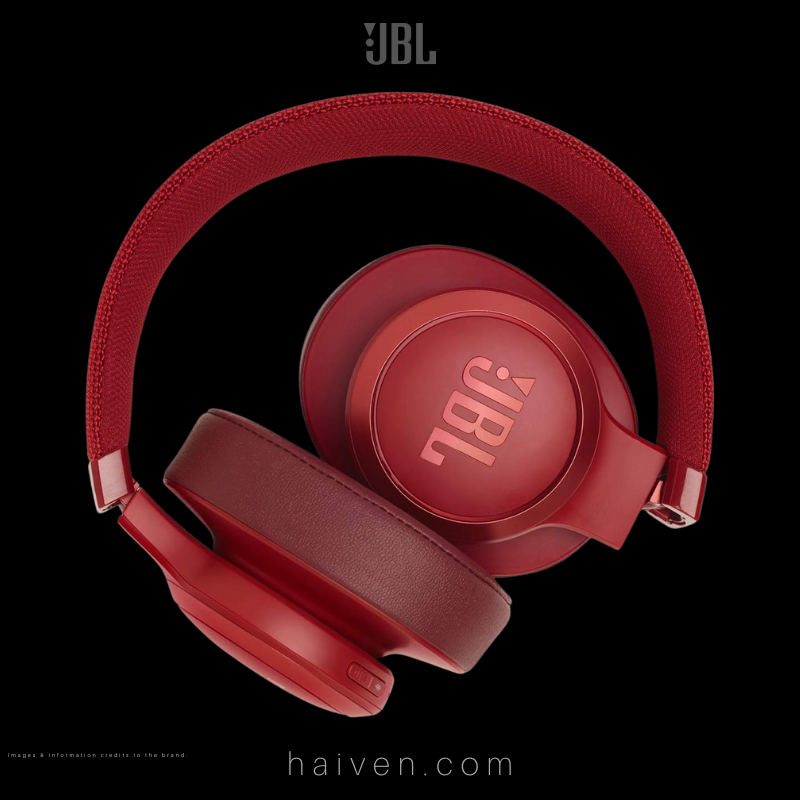 JBL Live 500BT Wireless Over-Ear Headphones Red