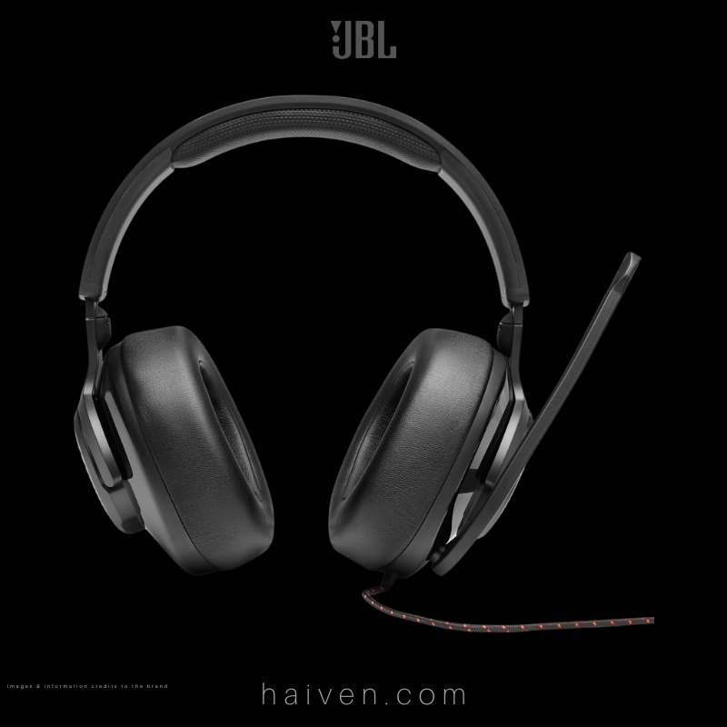JBL Quantum 200 Wired Over-Ear Gaming Headset with Flip-Up Mic