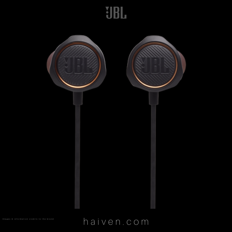 JBL Quantum 50 Wired In-Ear Gaming Headset with Volume Slider and Mic Mute