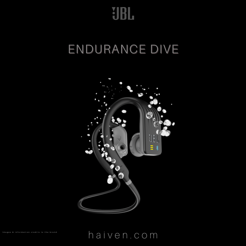 JBL Endurance DIVE Waterproof Wireless In-Ear Sport Headphones Black