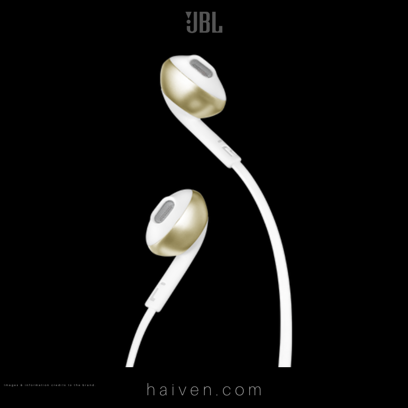 JBL T205 Wireless In-Ear Headphones Gold