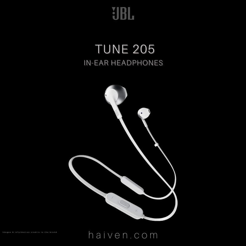 JBL T205 Wireless In-Ear Headphones Silver