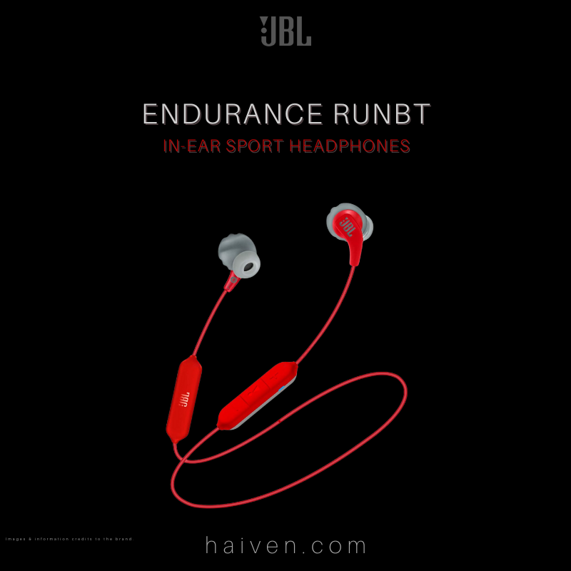JBL Endurance RUN BT Sweatproof Wireless Sport In-Ear Headphones Red
