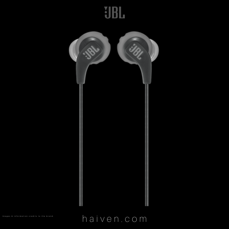 JBL Endurance RUN Sweatproof Wired Sports In-Ear Headphones Black