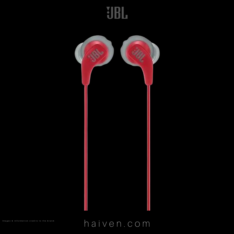 JBL Endurance RUN Sweatproof Wired Sports In-Ear Headphones Red