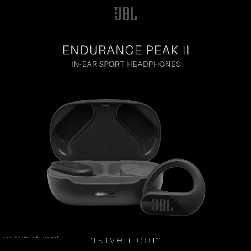 JBL Endurance PEAK II Waterproof True Wireless In-Ear Sport Headphones Black