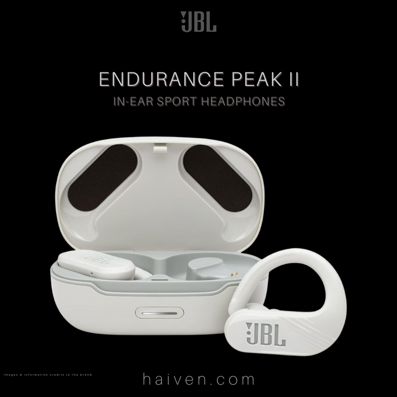 JBL Endurance PEAK II Waterproof True Wireless In-Ear Sport Headphones Chrome