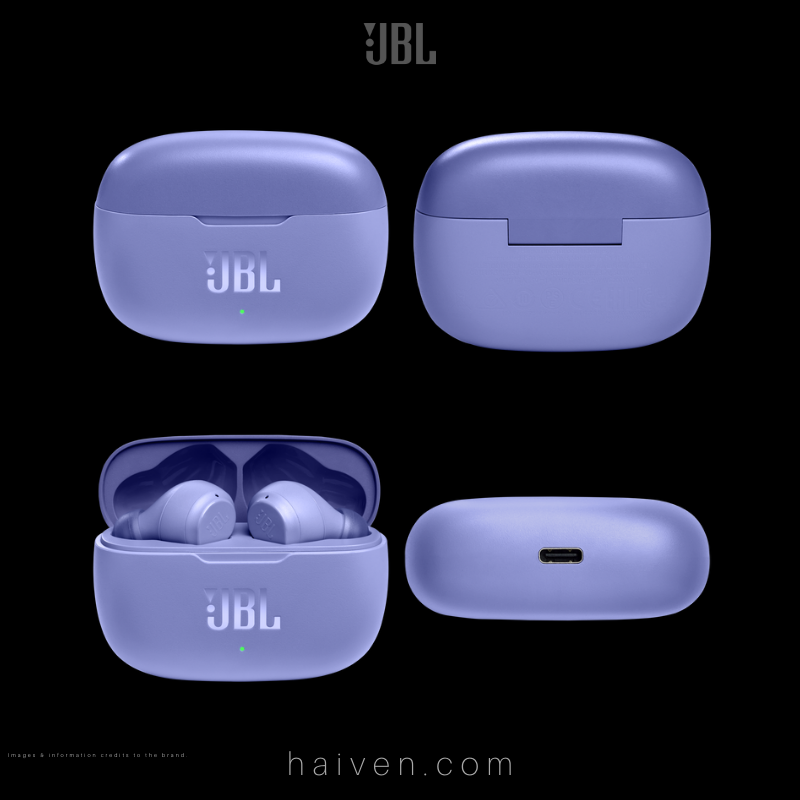 JBL Wave 200TWS Wireless In-Ear NC Headphones Purple