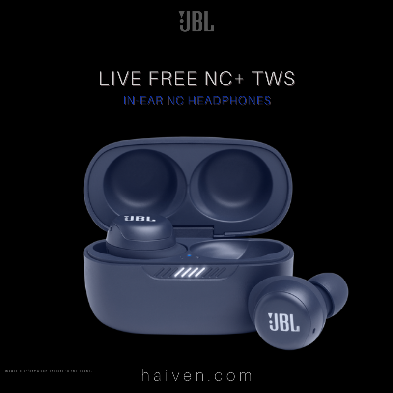 JBL Live Free NC+ True Wireless In-Ear NC Headphones Blue