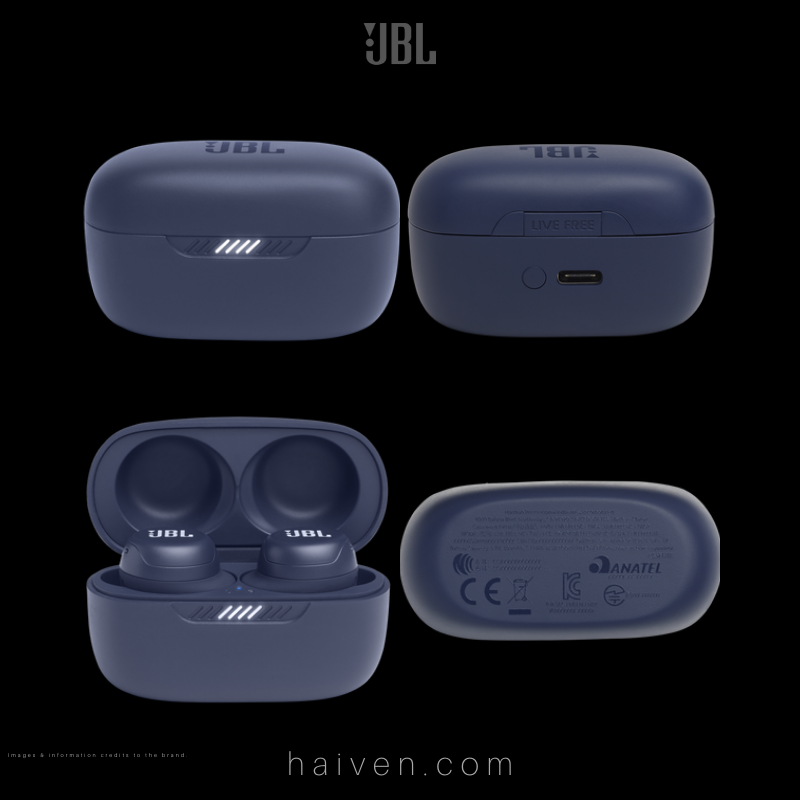 JBL Live Free NC+ True Wireless In-Ear NC Headphones Blue