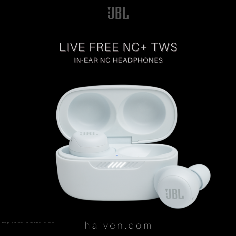 JBL Live Free NC+ True Wireless In-Ear NC Headphones White