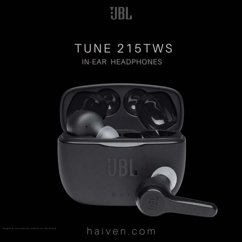 JBL Tune T215TWS True Wireless In-Ear Headphones Black