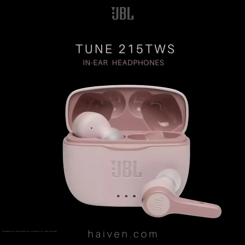 JBL Tune T215TWS True Wireless In-Ear Headphones Pink
