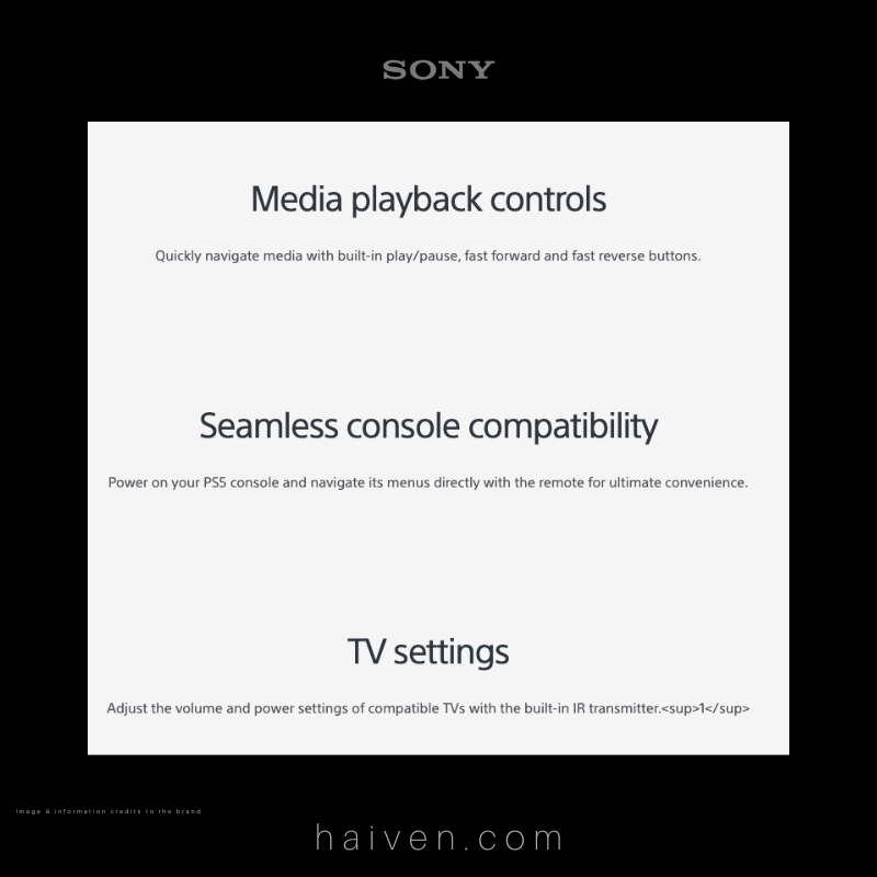 Sony PS5 Media Remote
