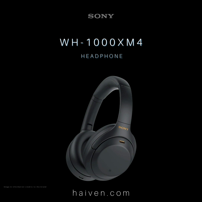 Sony WH-1000XM4 Wireless Noise Cancelling Headphones Black