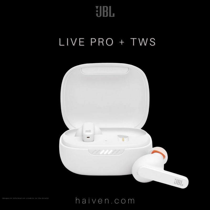 JBL Live Pro+ TWS True Wireless Noise Cancelling Earbuds White