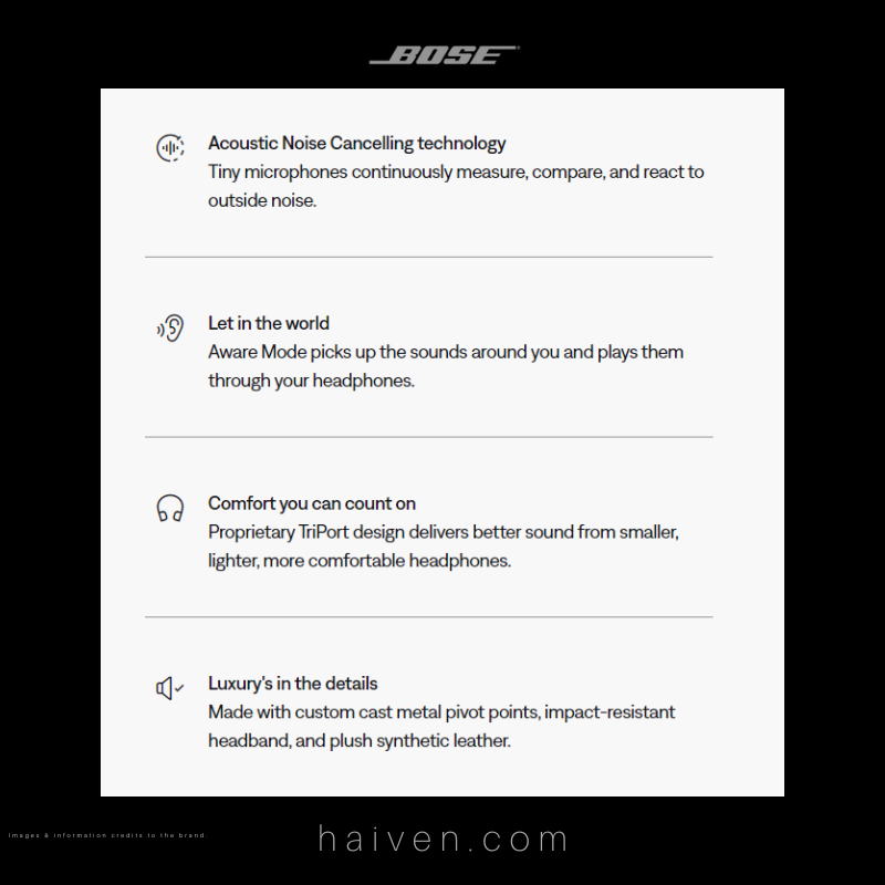 Bose QuietComfort SE Wireless Noise Cancelling Headphones