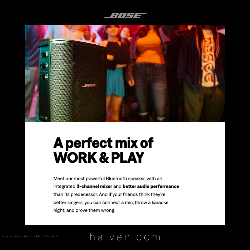 Bose S1 Pro+ Portable Bluetooth Speaker System Black