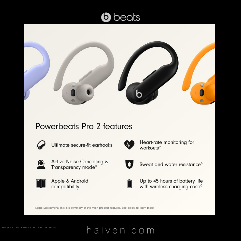 Beats Powerbeats Pro 2 High-Performance Wireless ANC Earbuds