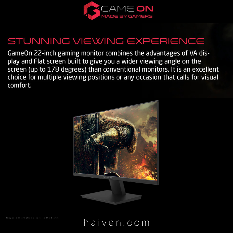 Gameon GOB22FHD75VA 22-Inch FHD Gaming Monitor 75Hz