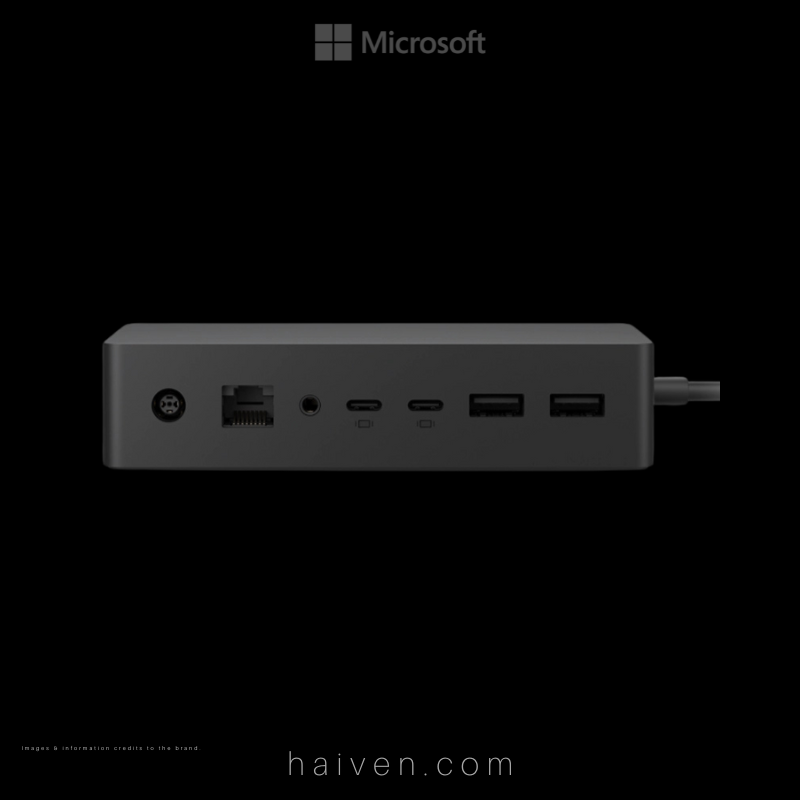 Microsoft Surface Dock 2 – 3-Pin, Black (SVS-00006)