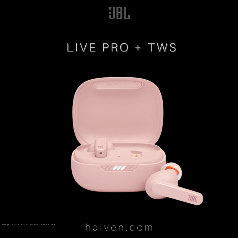 JBL Live Pro+ TWS True Wireless Noise Cancelling Earbuds Pink