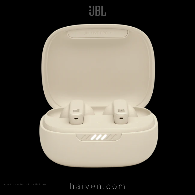 JBL Live Pro+ TWS True Wireless Noise Cancelling Earbuds Beige
