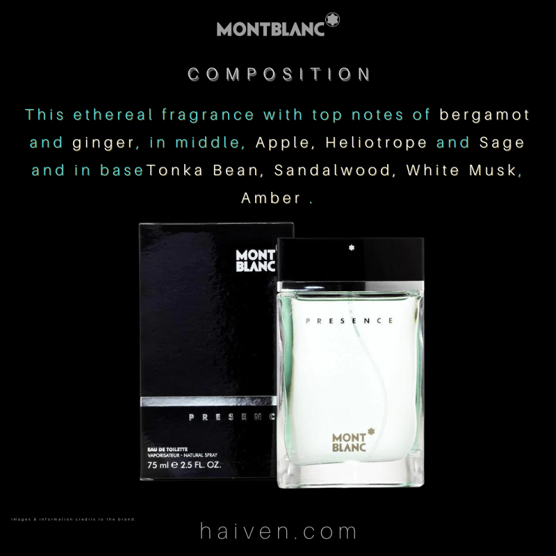 MONT BLANC Presence M EDT 75ML