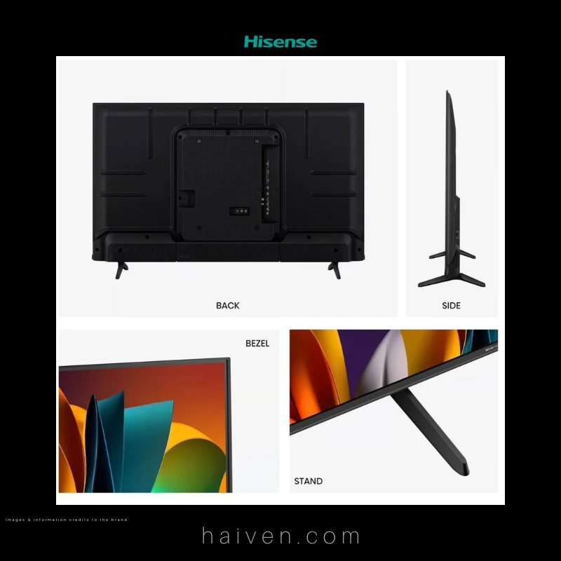 Hisense Smart TV – 50A6IN – 50" 4K UHD – Dolby Vision & VIDAA OS