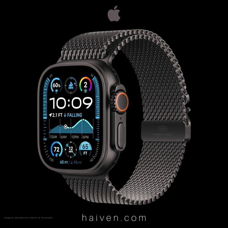 Apple Watch Milanese Loop Black Stainless Steel (MX4W3 – Size S)