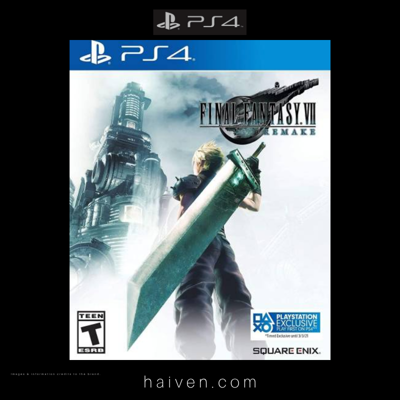 PS4 Final Fantasy VII Remake