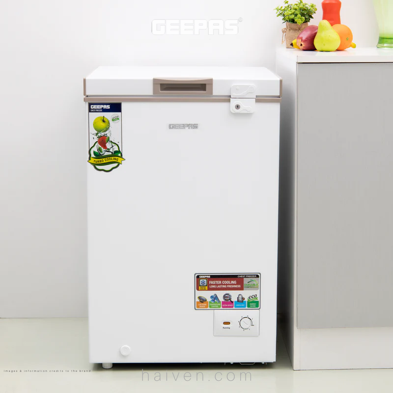 GEEPAS Chest Freezer 120L 